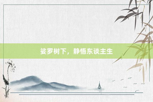 娑罗树下，静悟东谈主生